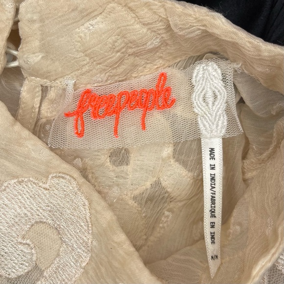 Free People Pink Coquette Bell-Sleeve Mini Dress - Picture 6 of 6